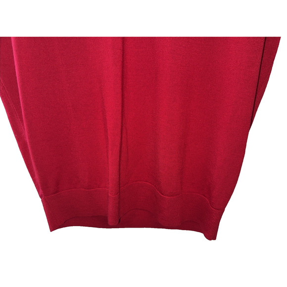 Daniel Cremieax Red Wool Red Sweater Vest Size L - Picture 4 of 10